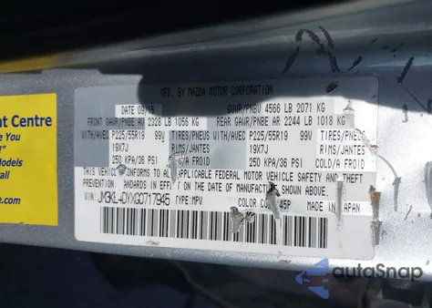 2016 Mazda Cx-5 Grand Touring from USA, damaged, VIN JM3KE4DYXG0717945